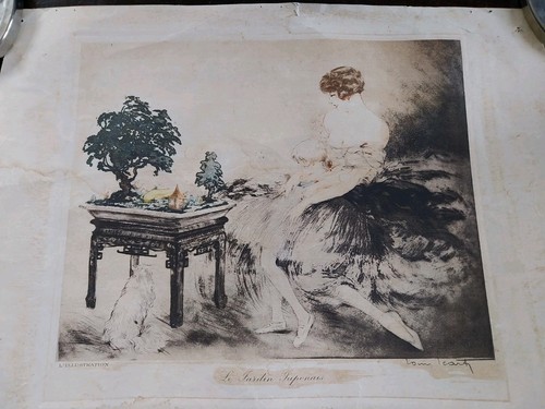 Lithographie louis icart - icart, (