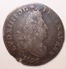 Louis XIV, 4 Sols aux 2 L 1696