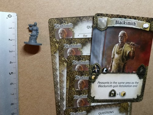 Blacksmith miniature engl - blacksmith, card