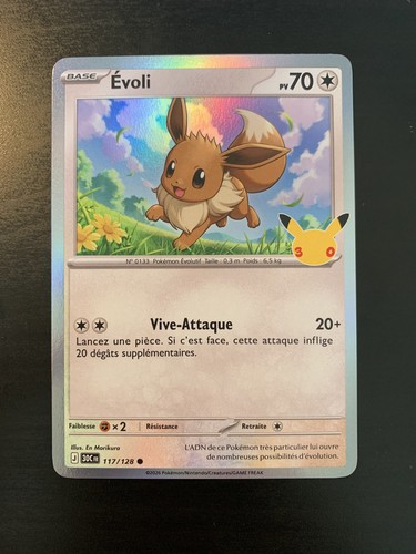 Carte pokémon holo evoli - pokémon,