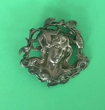 Broche style art deco - deco, visage