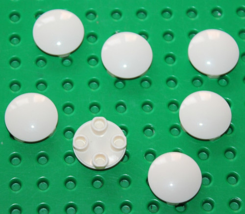 Lego round dish white ref - lego,
