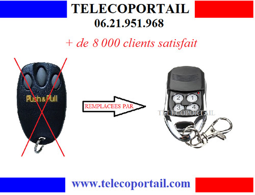 Telecommande compatible push - telecommande,