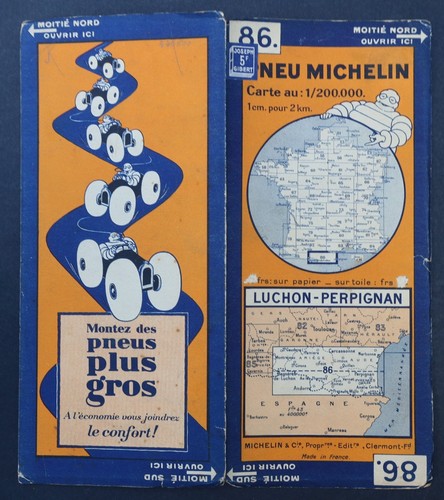 Carte michelin biarritz - carte,