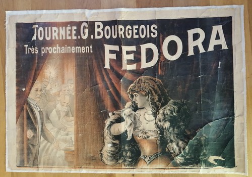 Fedora bourgeois affiche - fedora,