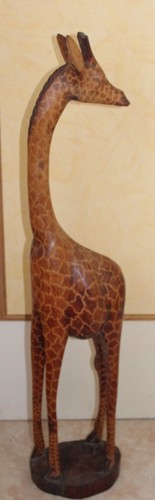 Grande girafe bois - grande, en