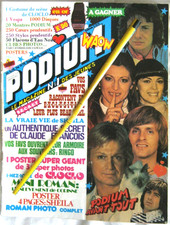 Clipping PODIUM 1978 : Couverture + Poster A3 SARDOU , Couverture RINGO , DAVE .