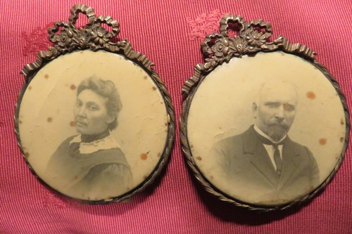 Cadres anciens laiton dorés - laiton,