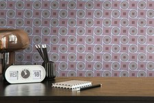 Papier Peint Rétro Avec Motif