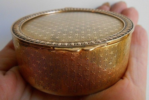 Boite bijoux doré ancienne - bijoux,