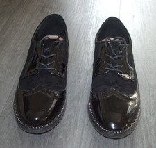 Derbies vernis noir - vernis,