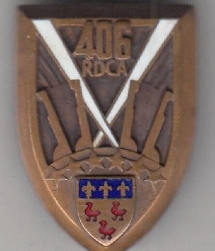 Insigne militaire 406 rdca - insigne,