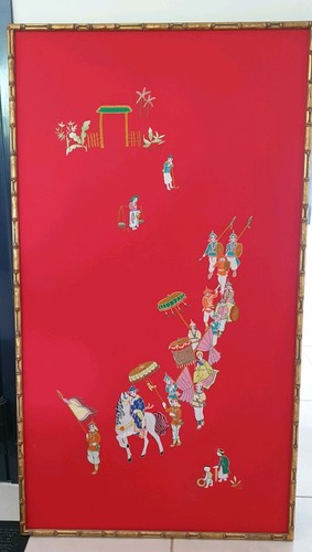 Grande broderie asiatique sur