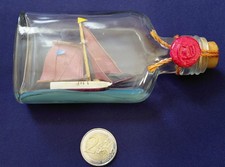 Bateau Dans Bouteille Type Flask Vintage