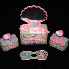 Dame Boucleline meubles de la chambre coiffeuse vintage