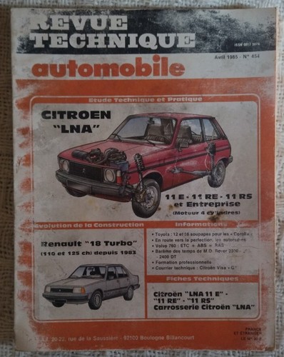 Citroën lna 11e 11re - 11e, 11rs