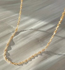 Collier chaîne plaqué or 18k