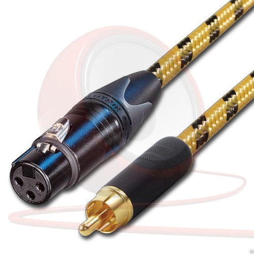 Doré rca vers femelle xlr - rca,