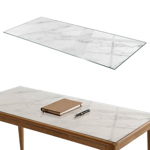 Plateau table verre - verre, avec