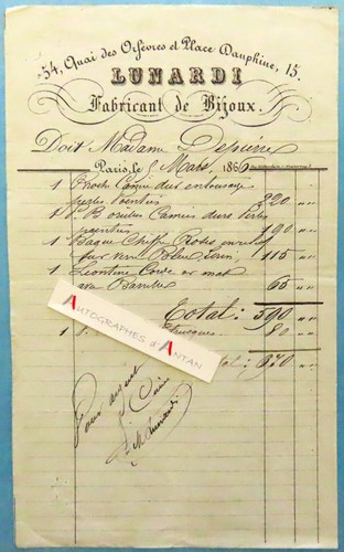 Lunardi 1866 fabricant - ●,