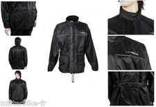 Blouson  Anti-Pluie Anti-Vent  Noir Etanche Moto Scooter S M L XL 2XL 3XL 4XL