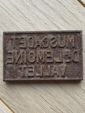 Ancien tampon vinicole métal Muscadet Vallet Nantes étiquette vin