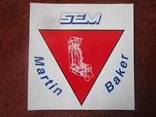  AUTOCOLLANT STICKER AUFKLEBER SEMMB MARTIN BAKER SIEGE EJECTABLE EJECTION SEAT