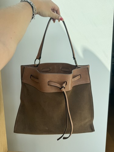 Sac cabas marron cuir - cabas,
