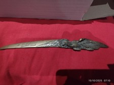 Coupe-papier en bronze Aigle en vol ailes déployées Signé C. Delestraint