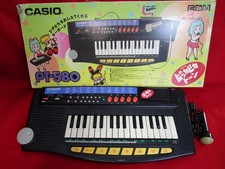 Clavier électronique Casio PT-580 rare TESTÉ avec boîte microphone #2