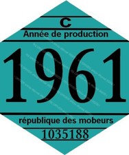 vignette 1961 pour mobylette