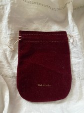 Pochon velours bordeaux My Little Box, neuf