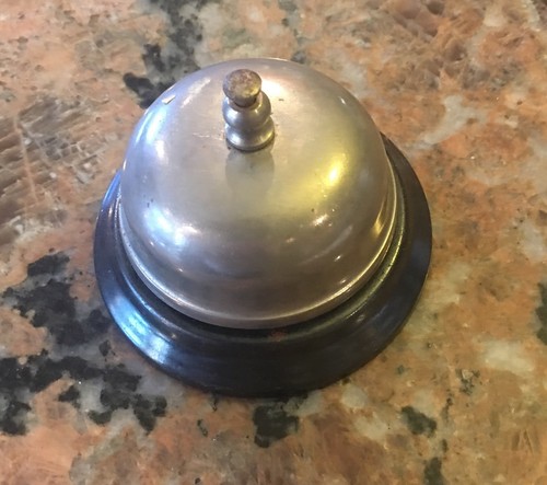 Vintage desk bell base - vintage, 3"