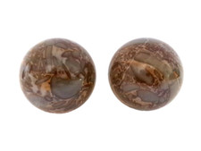 Paire boule marbre - paire, en