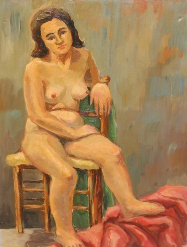 Tableau ancien huile portrait - tableau,