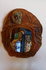 Miroir encadrement cuir