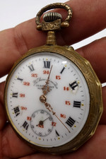 montre à gousset bronze .jean benoit besançon. 45.8mm. old watch