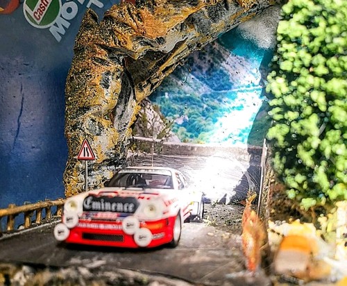Diorama rallye monté carlo - diorama,