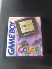 NINTENDO game boy color complete en boite EUR/FRA TBE Violette Transparente 