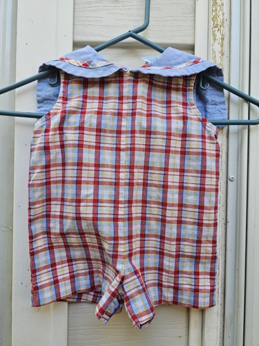 Vtg cotton plaid baby boy - cotton,