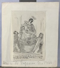 Suzanne Soutra (1897-1986) Rosaire de Pompéi - née à Hanoi élève de désiré Lucas
