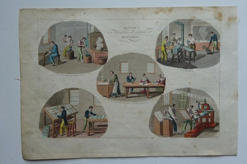 Gravure 1825 industrie - industrie, /