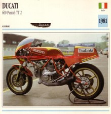 DUCATI Pantah 600 TT 2 TT2 1981 : Fiche Moto #001306