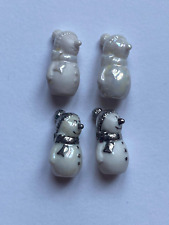 4 fèves bonhomme de neige