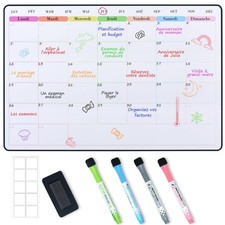 Calendrier magnetique Tableau blanc Planning frigoOrganisation FamilialePlani...