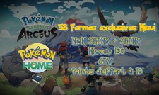 Légendes Pokémon Arceus : 58 Formes exclusives Hisui NON SHINY + SHINY