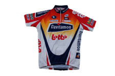 Maillot vélo rétro Lotto Vermarc Davitamon UCI Ridley