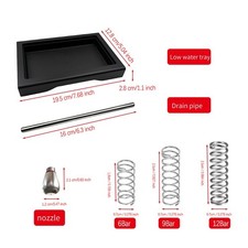 Kit complet bac d'égouttement pour Gaggia Classic Pro avec long tube en acier i