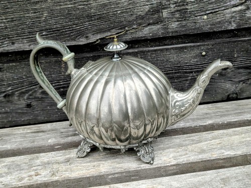 Théière antique sheffield - théière,