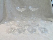 9 coupes à champagne cristal Saint Louis ? variante Massenet crystal cups